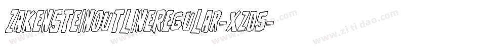 ZakensteinOutlineRegular-xzd5字体转换