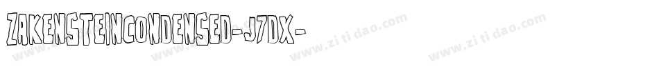 ZakensteinCondensed-J7dx字体转换