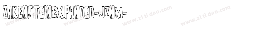 ZakensteinExpanded-jznM字体转换