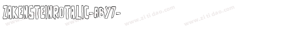 ZakensteinRotalic-ABY7字体转换
