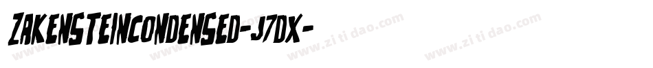 ZakensteinCondensed-J7dx字体转换