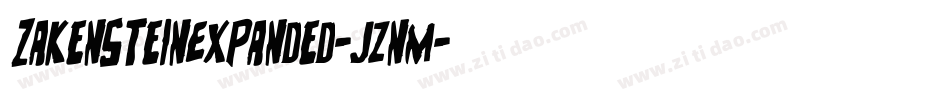 ZakensteinExpanded-jznM字体转换