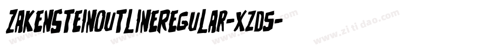 ZakensteinOutlineRegular-xzd5字体转换