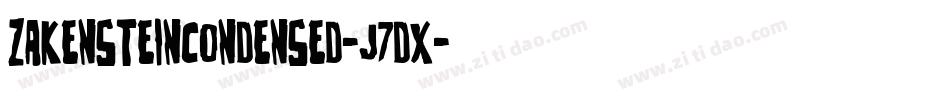 ZakensteinCondensed-J7dx字体转换