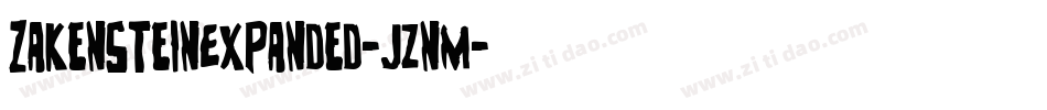 ZakensteinExpanded-jznM字体转换