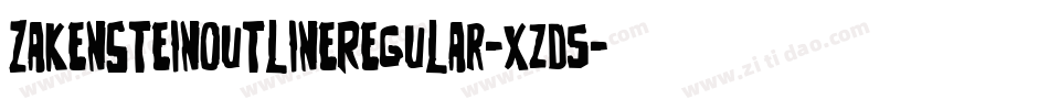 ZakensteinOutlineRegular-xzd5字体转换
