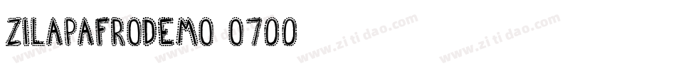 ZilapAfroDemo-o700字体转换