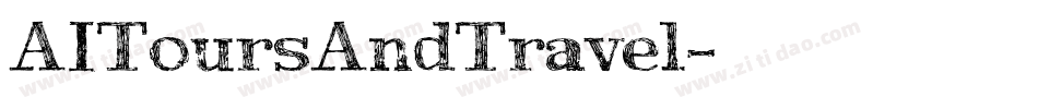 AIToursAndTravel字体转换