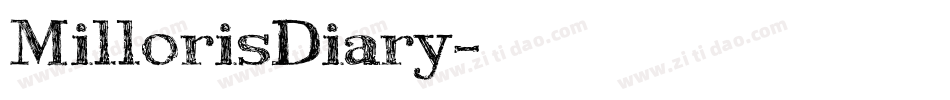 MillorisDiary字体转换