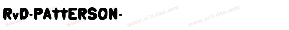 RvD-PATTERSON字体转换