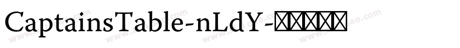 CaptainsTable-nLdY字体转换