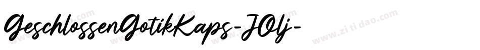 GeschlossenGotikKaps-JOlj字体转换