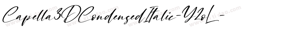 Capella3DCondensedItalic-Y2oL字体转换
