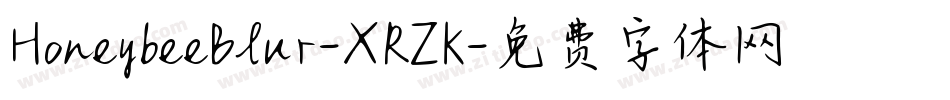 HoneybeeBlur-XRZK字体转换