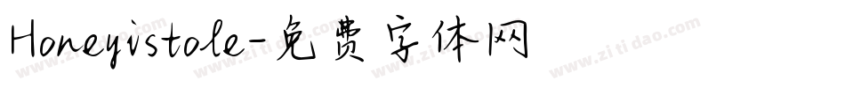 Honeyistole字体转换