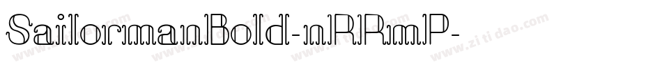 SailormanBold-nRRmP字体转换