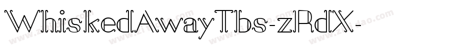 WhiskedAwayTbs-zRdX字体转换
