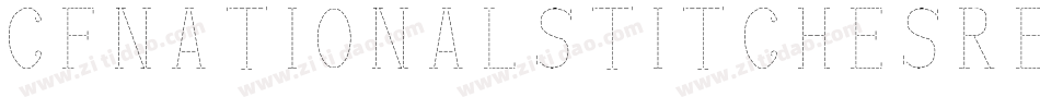 CfNationalStitchesRegular-7yYB字体转换
