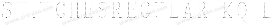 StitchesRegular-Kq8l字体转换
