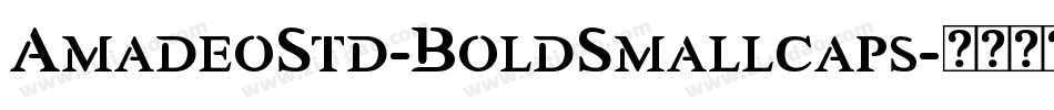 AmadeoStd-BoldSmallcaps字体转换