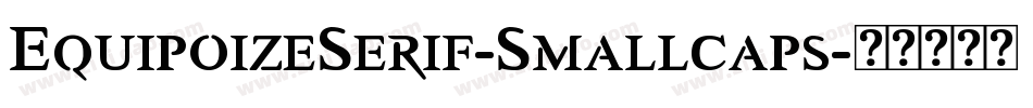 EquipoizeSerif-Smallcaps字体转换