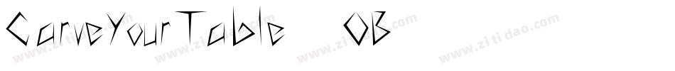 CarveYourTable-56OB字体转换