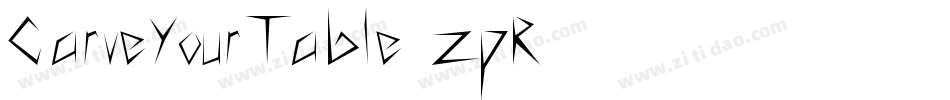 CarveYourTable-zpR0字体转换