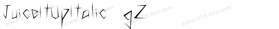 JuiceItUpItalic-9gZ0字体转换
