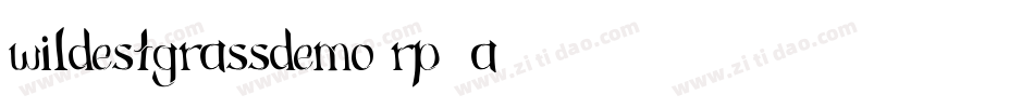 WildestGrassDemo-Rp96A字体转换