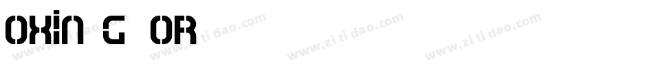 Oxin-g0oR字体转换