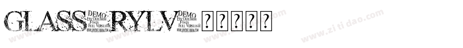 Glass-Rylv字体转换