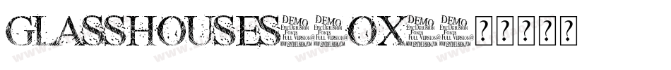 GlassHouses-0OX4字体转换