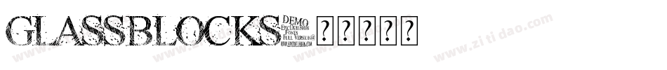 Glassblocks字体转换