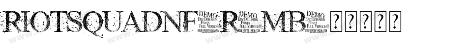 RiotSquadNf-r0mB字体转换
