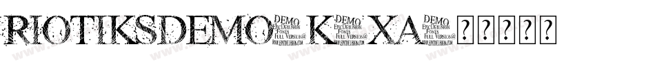RiotiksDemo-K5xA字体转换