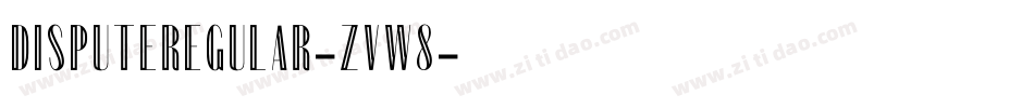 DisputeRegular-ZVw8字体转换