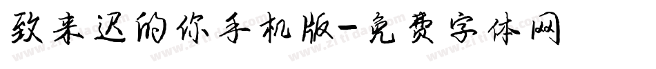 致来迟的你手机版字体转换