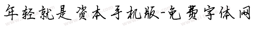 年轻就是资本手机版字体转换