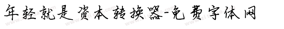 年轻就是资本转换器字体转换