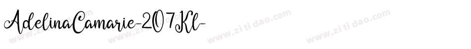 AdelinaCamarie-2O7Kl字体转换