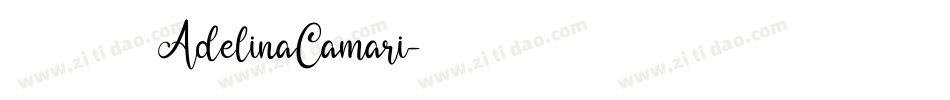 字体名称：AdelinaCamari字体转换