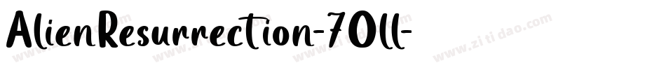 AlienResurrection-7Oll字体转换