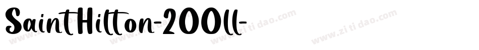 SaintHilton-2OOll字体转换