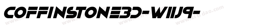 CoffinStone3D-w11J9字体转换