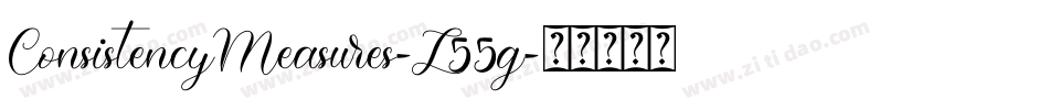 ConsistencyMeasures-L55g字体转换