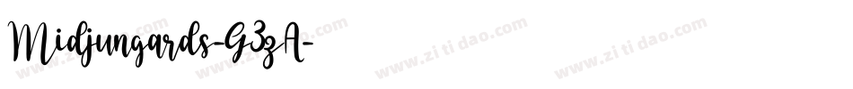 Midjungards-G3zA字体转换 Midjungards-G3zA字体转换