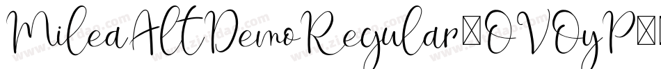 MileaAltDemoRegular-OVOyP字体转换
