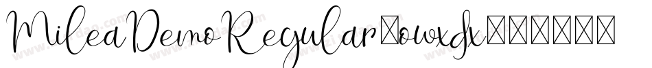 MileaDemoRegular-owxdx字体转换