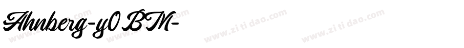 Ahnberg-y0BM字体转换