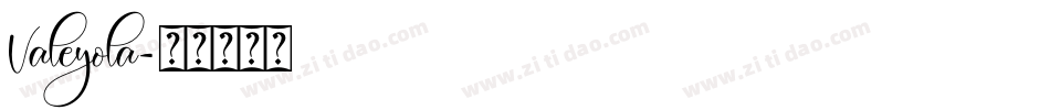 Valeyola字体转换